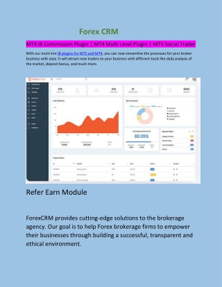 MT4 IB Commission Plugin | MT4 Multi Level Plugin | MT5 Social Trader