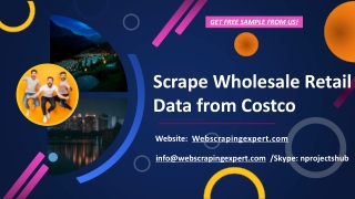 Scrape Wholesale Retail Data from Costco