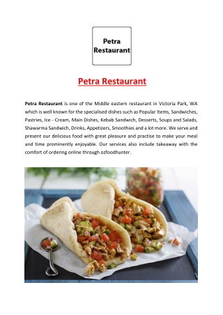 5% Off - Petra Middle eastern Restaurant Victoria Park, WA