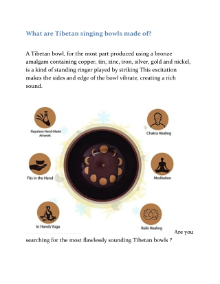 What are Tibetan singing bowls made of