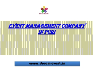 event management company in Puri