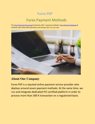 Forex Payment Methods