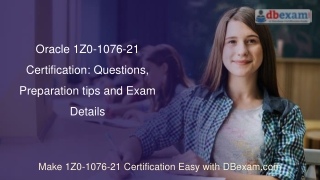 Oracle 1Z0-1076-21 Certification: Questions, Preparation tips and Exam Details