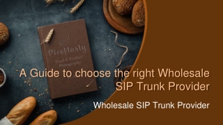 A Guide to choose the right Wholesale SIP Trunk Provider