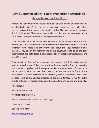 Avail Commercial Real Estate Properties at Affordable Prices from the Best Firm-converted