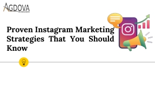 Proven Instagram Marketing Strategies That You Should Know