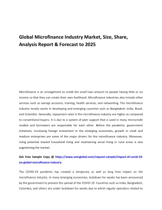 Global Microfinance Industry Market