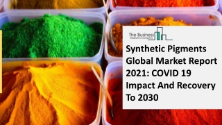 Synthetic Pigments Market, Industry Trends, Revenue Growth, Key Players Till 203