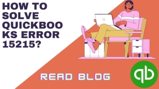 Steps to solve Quickbooks error 15215