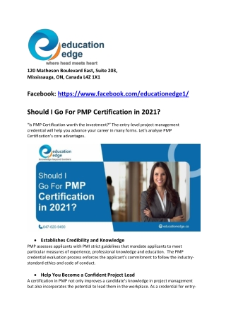 Should I Go For PMP Certification in 2021