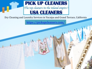 Dry Cleaning and Laundry Services in Yucaipa and Grand Terrace