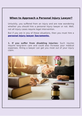 When Should You Consult a Personal Injury Attorney?