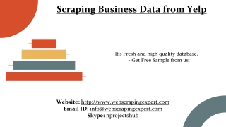 Scraping Business Data from Yelp