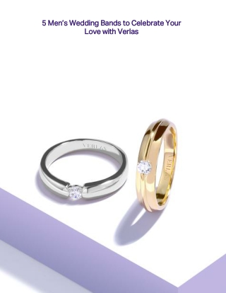 5 Men’s Wedding Bands to Celebrate Your Love with Verlas