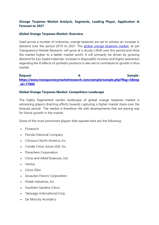 Polymer Foam Market - Key Futuristic Trends and Opportunities 2027