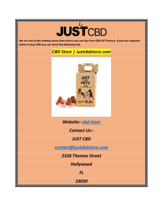 CBD Store  Justcbdstore.com