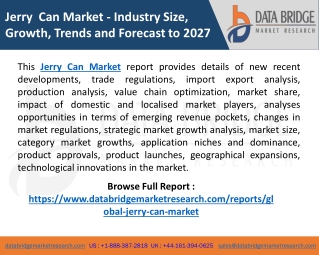 Jerry Can Market – Various Strategies to Lead Market