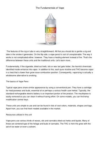 TheFundamentalsofVape