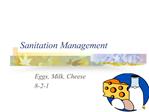 Sanitation Management
