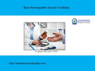 Best homeopathic doctor in Odisha