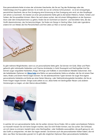Wie wird personalisierte kette in 100 Jahren aussehen?