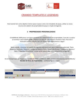 Criando templates e legendas