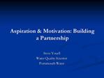 Aspiration Motivation: Building a Partnership