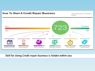 Skill for doing Credit repair business is hidden within you