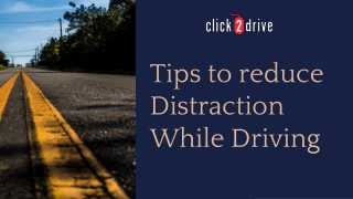 Tips to avoid Distraction during Driving