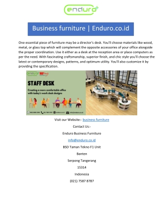 Business furniture | Enduro.co.id