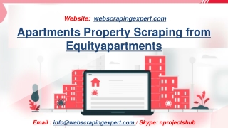 Apartments Property Scraping from Equityapartments