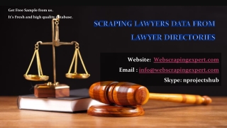 Scraping Lawyers Data from Lawyer Directories