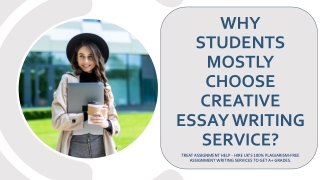 Why Students Mostly Choose Creative Essay Writing Service