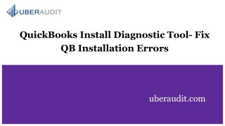 QuickBooks Install Diagnostic Tool- Fix QB Installation Errors