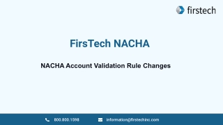 FirsTech - NACHA