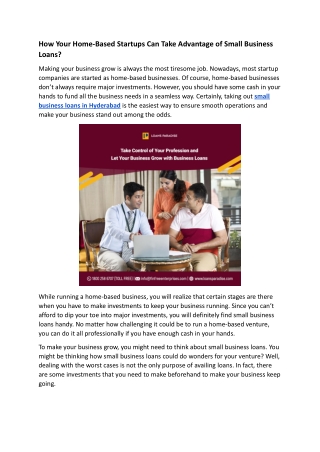 How Your Home-Based Startups Can Take Advantage of Small Business Loans_.docx
