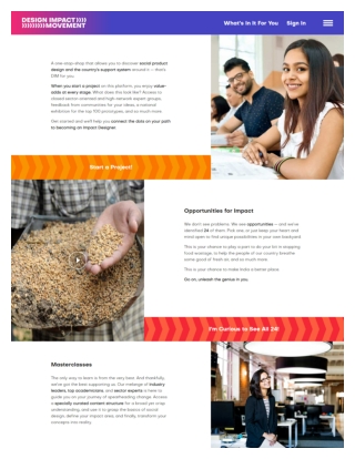 What's in it for you Design Impact Movement in India