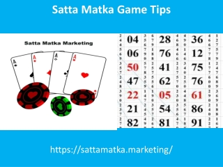 Satta Matka Game Tips