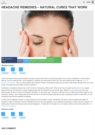 Headache Remedies Natural Cures That Work