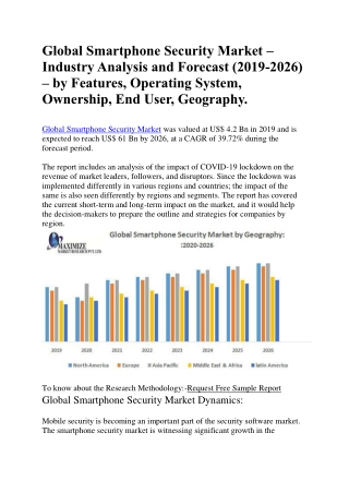 Global Smartphone Security Market