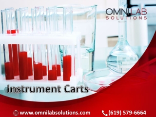 Instrument Carts used for moving delicate, vibration-sensitive equipment in lab