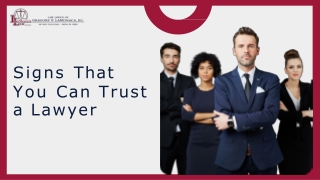 Signs That You Can Trust a Lawyer in Media PA | LaMonaca Law