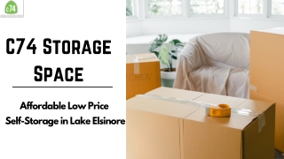 Choose Lake Elsinore Storage For Long Term Storage, CA - C74 Storage
