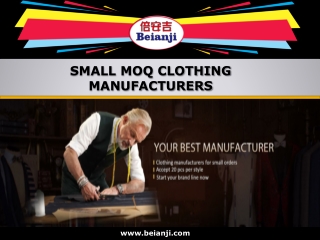 Small Moq Clothing Manufacturers