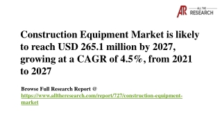 Construction Equipment Market