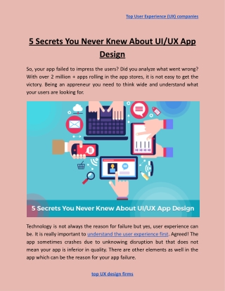 5 Secrets You Never Knew About UI_UX App Design