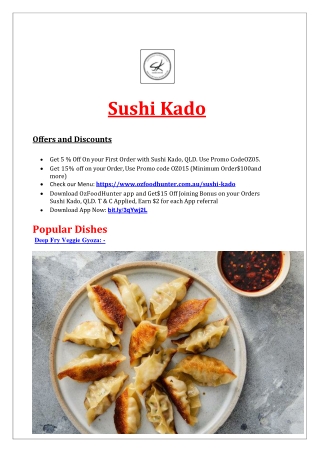 5% Off - Sushi Kado Restaurant Ormeau Delivery, QLD