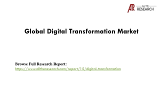 Digital Transformation Market Forecast to 2027