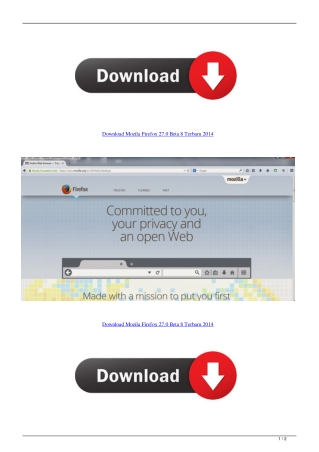 Download Mozila Firefox 27.0 Beta 8 Terbaru 2014