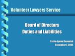 Volunteer Lawyers Service